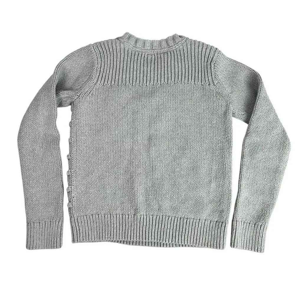 Gap Girls Medium Popcorn Long Sleeve Sweater Gray